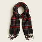 J  Crew 100  Pure Wool Holiday Plaid Scarf Soft Warm  70 New