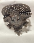 Pair Of Vintage Cast Iron Cherub Cupid Angel Wall Scone Shelf Ornate Victorian