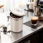 Stainless Steel Coffee Canister - 22oz Airtight Coffee Bean Storage Grounds Cont