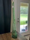 Rare Vintage Green Glass Bottle Elephant Shaped Chianti 32 1 2  Tall Rare Italy