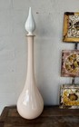 Huge Vintage Pink Cased Italian Art Glass Bottle 65cms