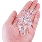 200pcs 10mm Glass Cabochons Round Clear Cabochons Dome Tiles For Earring Neck   