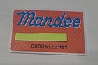 Vintage Store Mandee Credit Charge Card Clothes Old Movie Prop       