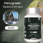 Fenugreek Seed Extract 1000mg  60 Capsules - Gluten Free   Non-gmo
