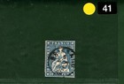 Switzerland Helvetia Stamp Sg 48a 10r Deep Blue  1859  Used Cds Cat   22 yellow41