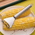 Stainless Steel Corn Cob Peeler Stripper Remover Kitchen Cutter Thresher Tool