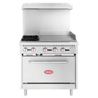Kratos 29y-047-lp 36  Gas Range  2 Burners  130 000 Btu Output  24  Griddle 