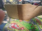 Antique Twisted Steel Legs Wood Seat Shoe Salesman Fitting Stool 14    Tall