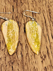 Navajo Southwestern Jasper Slab Dangle Earrings 925 Silver