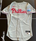 2025 Phillies  88 Game   Team Issued Grey Road Jersey - Mlb Coa