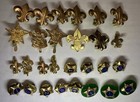 Boy Scouts Of America Bsa Vintage Service Pin Insignia Emblem - 28 Pin Lot