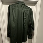 Van Heusen Men s Wrinkle Free Sateen Dress Shirt Green Solid 17 5 34 35 Reg