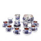 Luxury Vintage 999 Pure Silver Tea Set Tea Pot Gaiwan Tea Cups Filter Cup Mats