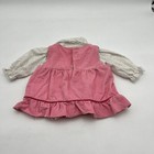 Vintage Mayfair Pink Corduroy Bunny Spring Pinafore Dress Baby Girl Infant