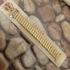 Ef4  Rare Nos Foster 15mm Serpentine 10k Gold Fl Vintage Mens Stretch Watch Band