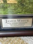 Super Bowl Winning Td   james White Patriots Signed Framed Photo Li Fanatics Coa