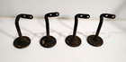 Antique Stair Hand Rail Bracket Cast Iron Metal Vintage Hardware Salvage Set 4