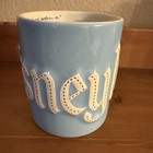Disneyland Est  1955 Vintage  Blue Ceramic Mug To All That Come   Welcome Euc