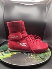 Reebok Boxing Hi Mens Red Mesh Lace Up Athletic Boxing Shoes