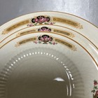 Antique 1920   s Sebring Ivory Porcelain Plate Set    roses In Urn    Rare  f 