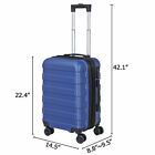 21 Inch Spinner Carry-on Luggage Suitcase Expandable Travel Bag Hardside 