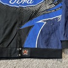 Vintage Ford Racing Jacket Mens 2xl Rare Black Blue Embroidered Nascar Y2k