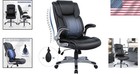 Office Chair High Back Executive Leather Chair Swivel Adjustable Gaming Desk