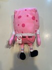 Ty Beanie Baby Spongebob Squarepants   Pinkpants    8 Inch  New W Tags Plush