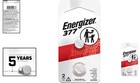 Compact 2-pack Of 377 Silver Oxide 1 5v Button Batteries For Essential Devices