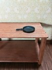 Dollhouse Miniature Frying Pan Cast Iron Look Painted Metal 1 12 Scale Kitchen