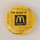 Vintage Mcdonalds Im Lovin It Employee Pinback Button