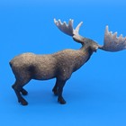 Schleich Moose Bull Figure 2016 Wildlife Animal Toy Pvc