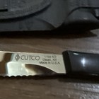 Cutco 1759 Serrated Table Steak Knife Dark Brown Handle With Sheath Excellent