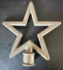 Vintage Solid Star Cast Iron Finial Architectural Rustic Fence Post Topper  5 