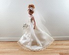 Dollhouse Wedding Bride Doll Porcelain Female Woman 1 12 Scale Miniature