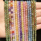 Cubic Zirconia Rhinestone Bead Faceted Round Loose Beads Diy Bracelets 2 3 4mm