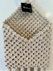 Macrame Hanging Pocket - Boho Wall Holder Woven W tassels - Nice Thick New W tag