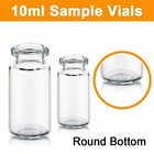 4000pcs 10ml Sample Vials silver Caps Crimp Top Glass Clear Headspace Bottles Us