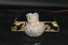 Very Rare Intact Ancient Roman Glass Bottle Container With Iridescent Patina