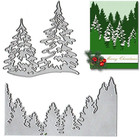 Metal Christmas Tree Background Cutting Dies  Pine Trees Die Cuts Embossing S   