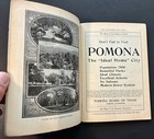 Very Rare  The Travelers Blue Book December 1904   Pomona  Southern California