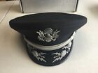 Lot Of 2 Usaf Lt Col Officers Caps Filght Ace Lancaster Wolf-brown 7 1 4   7 1 8