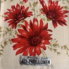 Vtg  Brand New W  Tags Parisian Prints Linen Kitchen Tea Towel Floral