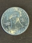1956 Franklin Silver Half Dollar Brilliant Coin Uncirculated 