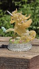 Vintage 1990s Rainbow Dreams Unicorn Flowers And Friendship W spun Glass