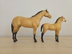 Breyer Traditional Model Horses Buckskin Quarter Horse Mare   Foal Set Jcp Rare 