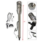 Gm 30  Tilt Auto Steering Column W  9 Bolt Wheel Adapter Natural Stainless Steel