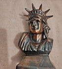 Cornell Creations  Copper Statue Of Liberty Bust 5 1 2  