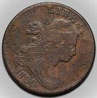 1800 1798 Draped Bust Large Cent - Hair Style 1 - Us 1c Copper Coin