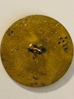 Extra Rare French Antique Brass Button Of 18th C  Gentleman W cut-steels